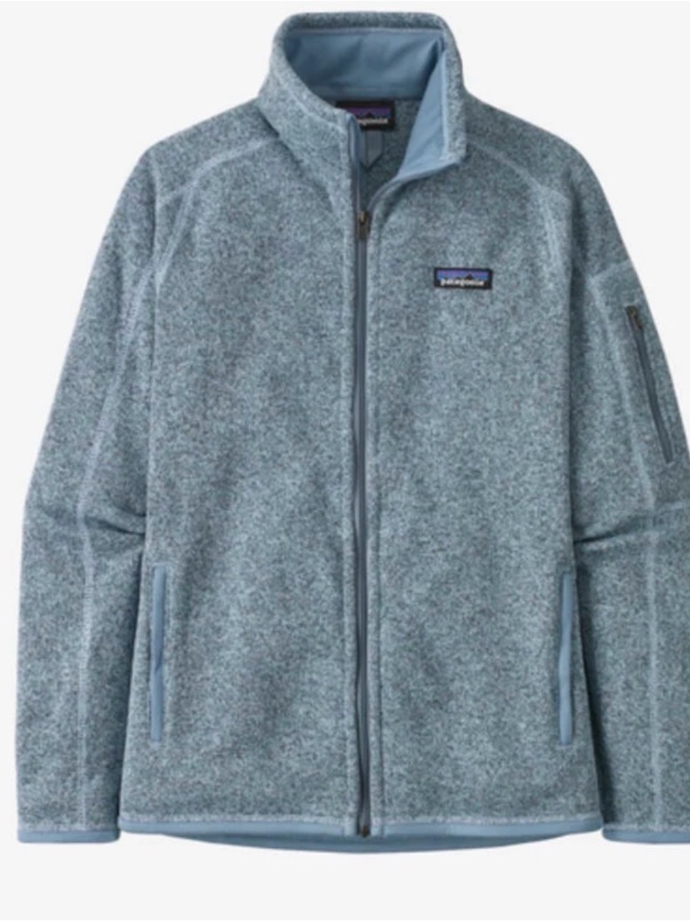 NWT! Patagonia Better Sweater Heathered Dusty Blue Full-Zip Fleece Jacket